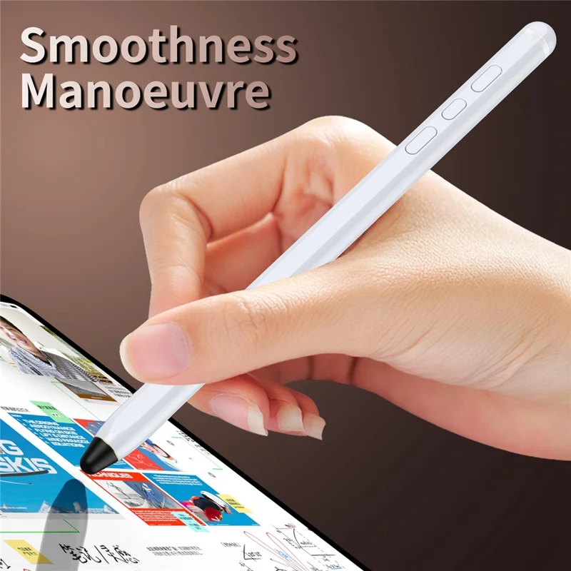 For Samsung Galaxy Z Fold8 Bluetooth-compatible Stylus Pen Magnetic Charging Capacitive Touchscreen Pen - White