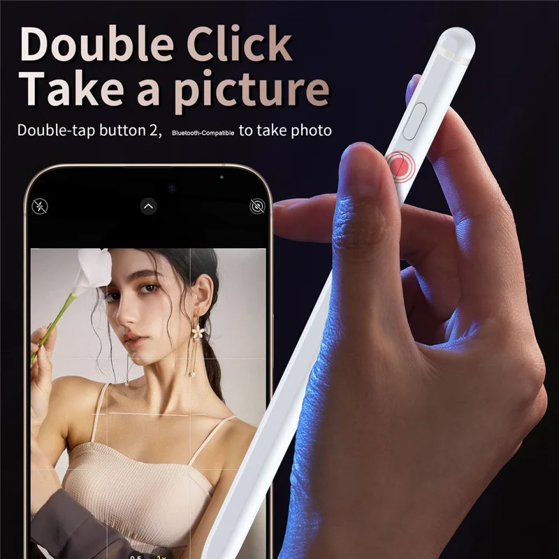 For Samsung Galaxy Z Fold8 Bluetooth-compatible Stylus Pen Magnetic Charging Capacitive Touchscreen Pen - White