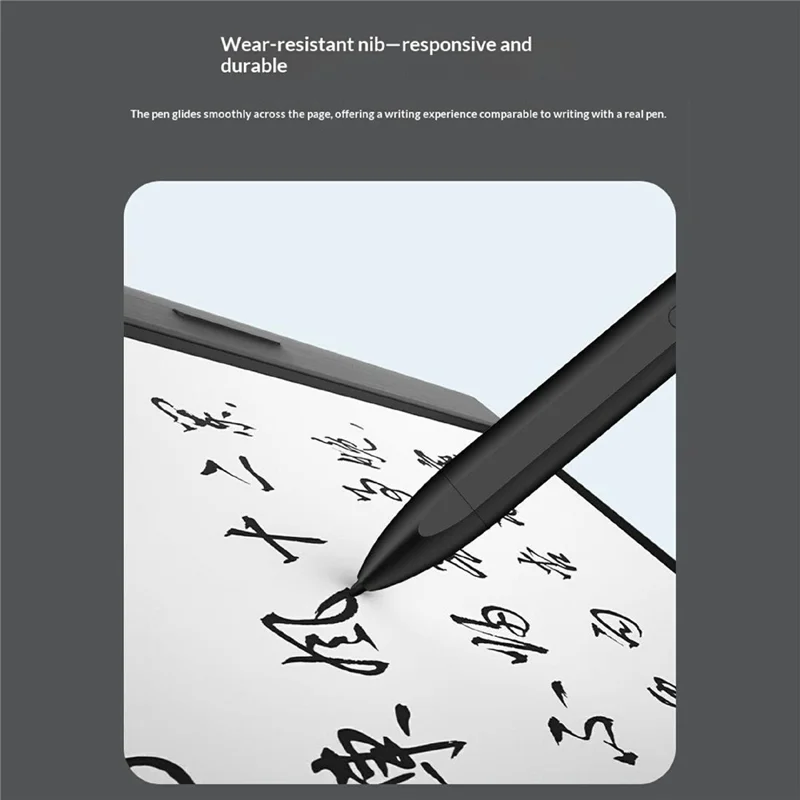 DC028 Electromagnetic Stylus 4096 Level Pressure Sensitive 0.5mm Fine Nib No-Charging Eraser Pen - Black