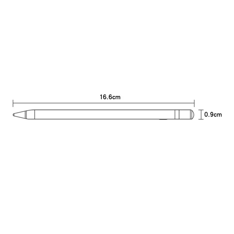 Yesido ST08 Capacitivo Ativo Stylus Lenta Livomento Tontra Compatível Compatível Com Ipad Air (2020) / Pro 11 Polegadas (2018) /(2020) - Plugue Tipo c.