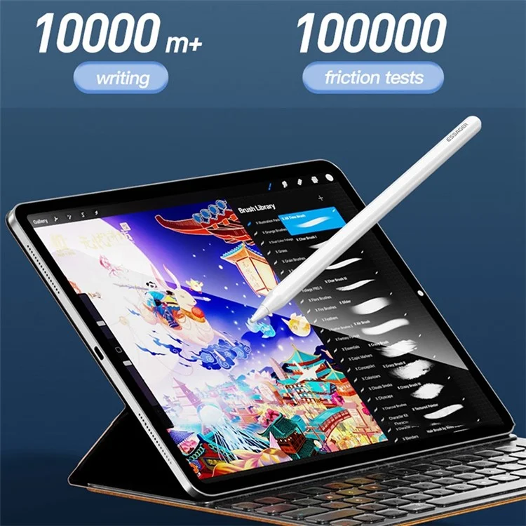 ESSAGER Capacitive Stylus Support Magnetic Wireless Charging Lightweight Touch Screen Pencil Portable Capacitive Pen for Writing Drawing