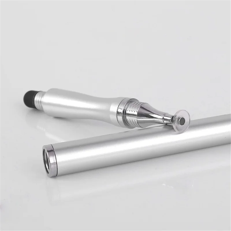 Capacitive Stylus Pen Double-head Fine Point Disc Stylus Touch Screen Pen for Tablet Smart Phone - Rose Gold