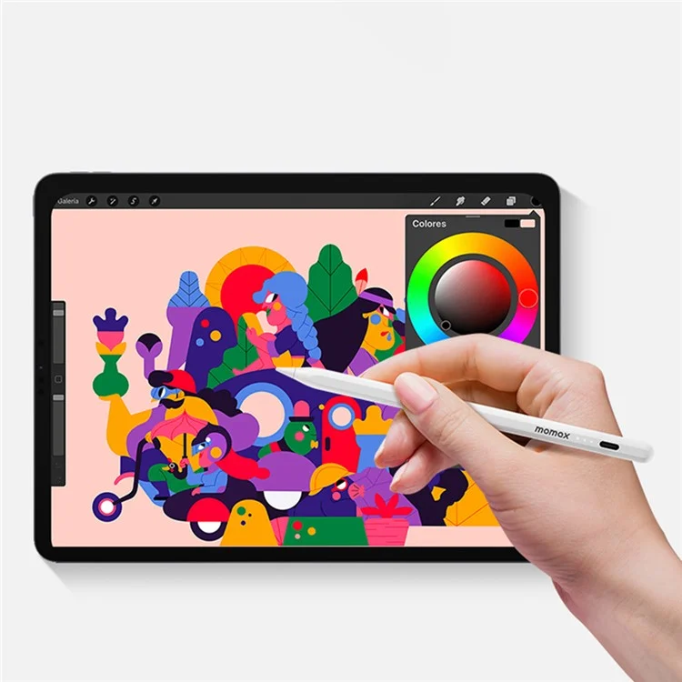 MOMAX TP8 One Link Plam-отклонений Чувствительность к Емкости Стилус-ручка Magnetic Adsortion Stylus Pen Для Серии Ipad, Быстрая Зарядка