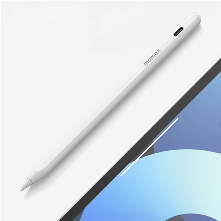 MOMAX TP8 ONE LINK Palm-rejection Tilt Sensitivity Capacitive Stylus Pen Magnetic Adsorption Stylus Pen for iPad Series, Fast Charging