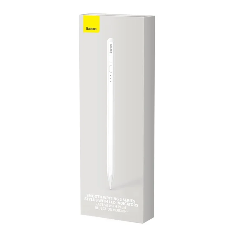 BASEUS Smooth Writing 2 Series Stylus with LED Indicator, Palm Rejection Stylus Pen with Nib, Type-C Cable (Active Palm-Rejection Version)