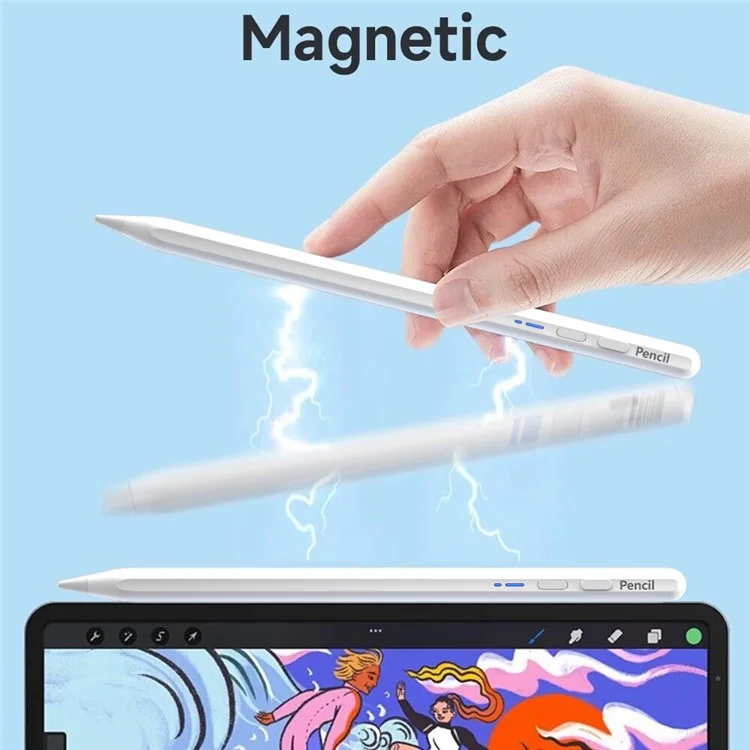 BP17-BL Tipo-C Bolígrafo Stylus Magnético Bluetooth Universal para Pantalla Táctil Capacitiva