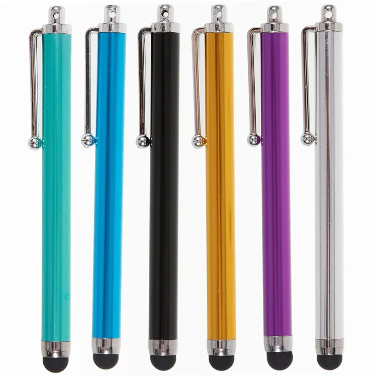 6Pcs / Set Stylus Passivo para Telefones Tablets, Caneta Stylus de Ponta de Silicone de Alta Precisão para Tela Sensível ao Toque