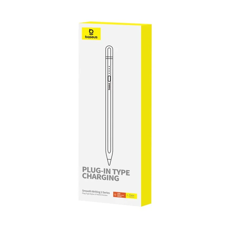 BASEUS Smooth Writing 2 Series Plug-In Type Charging Stylus Palm Rejection Pencil (iP Active Version)