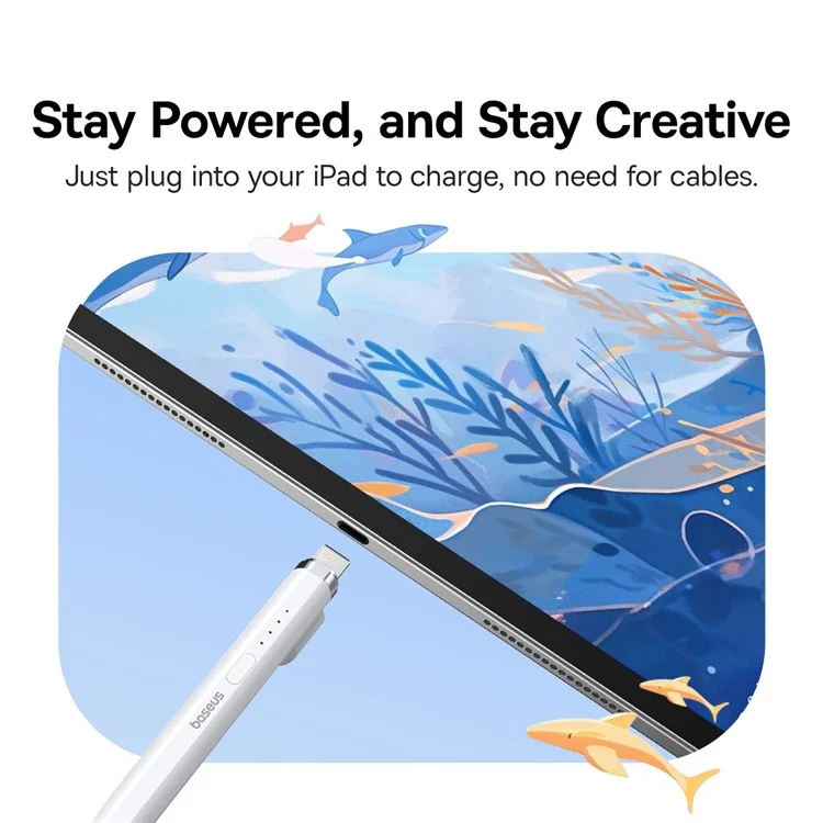 BASEUS Smooth Writing 2 Series Plug-In Type Charging Stylus Palm Rejection Pencil (iP Active Version)
