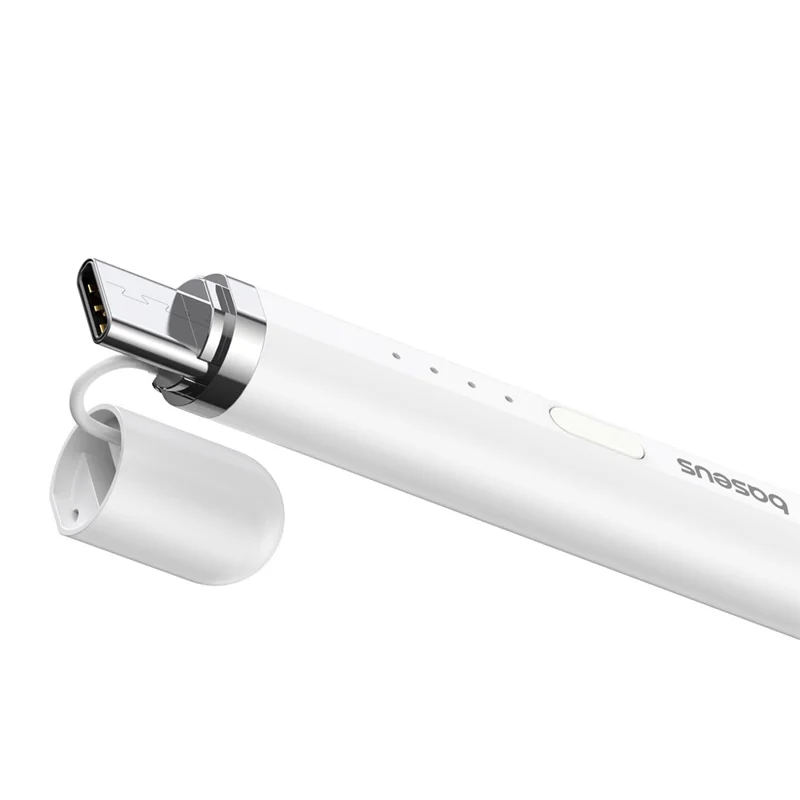 BASEUS Smooth Writing 2 Series Capacitive Stylus Plug-In Type Charging Touch Screen Pencil (Type-C Active Bluetooth-compatible Version) - White