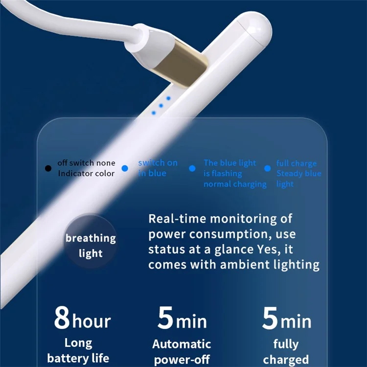 3Pro-KC Active Capacitive Pen for iPad Ultra-Thin Portable Cordless Stylus Support Magnetic Adsorption