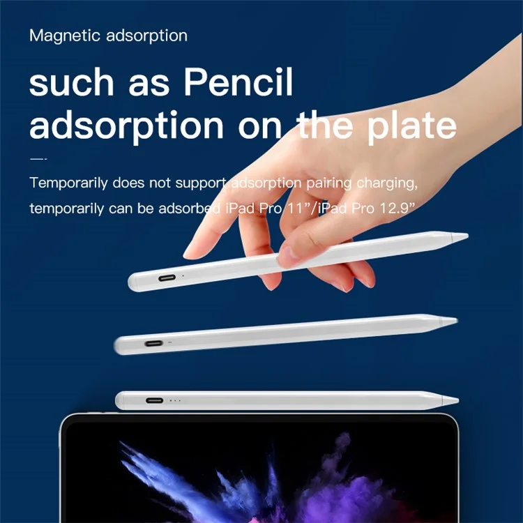 3Pro-KC Active Capacitive Pen for iPad Ultra-Thin Portable Cordless Stylus Support Magnetic Adsorption