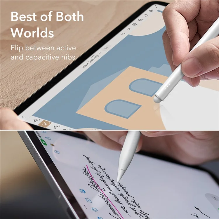 ESR 6C003 Digital Pencil Pro Magnetic Wireless Charging Stylus Smooth Writing Pencil - White