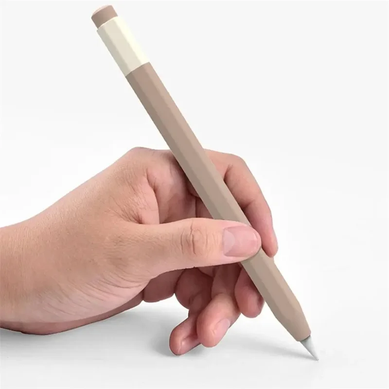 For Apple Pencil (USB-C) Anti-skid Silicone Protective Sleeve Capacitive Stylus Pen Anti-drop Cover - Deep Pink