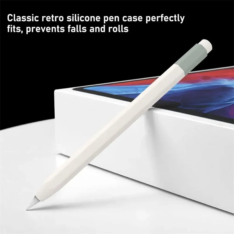 For Apple Pencil (USB-C) Anti-skid Silicone Protective Sleeve Capacitive Stylus Pen Anti-drop Cover - Deep Pink
