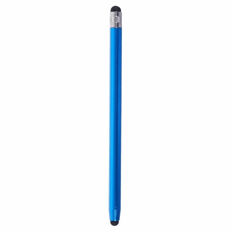 Dual Silicone Tips Passif Stylet Stylet Tactile Sensible Tactile Crayon de Dessin - Bleu Foncé