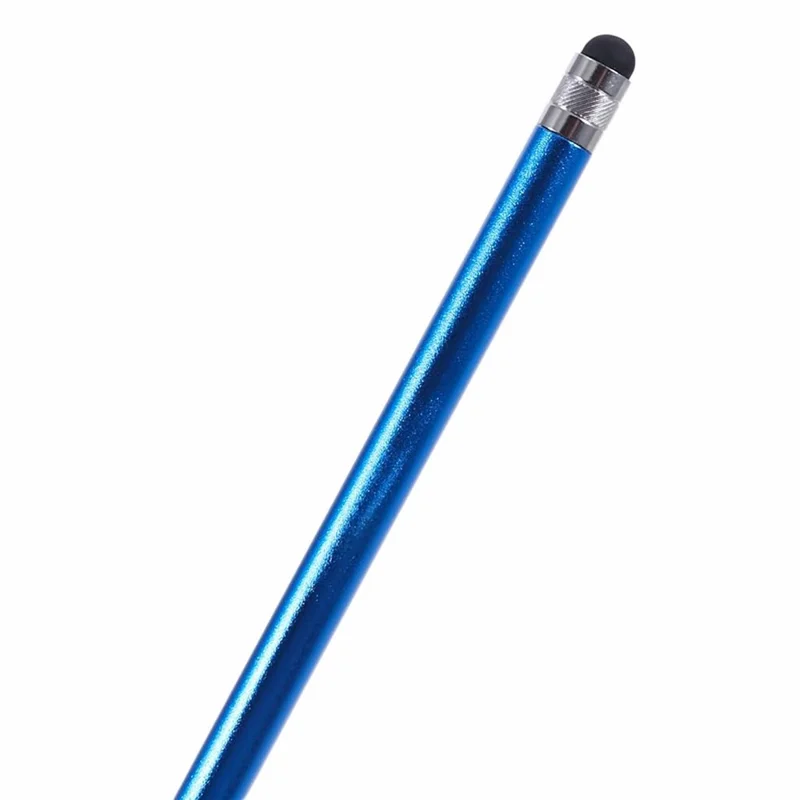 2Pcs Passive Stylus Pen Smooth Writing Drawing Touch Screen Pencil with Dual Silicone Tips - Dark Blue