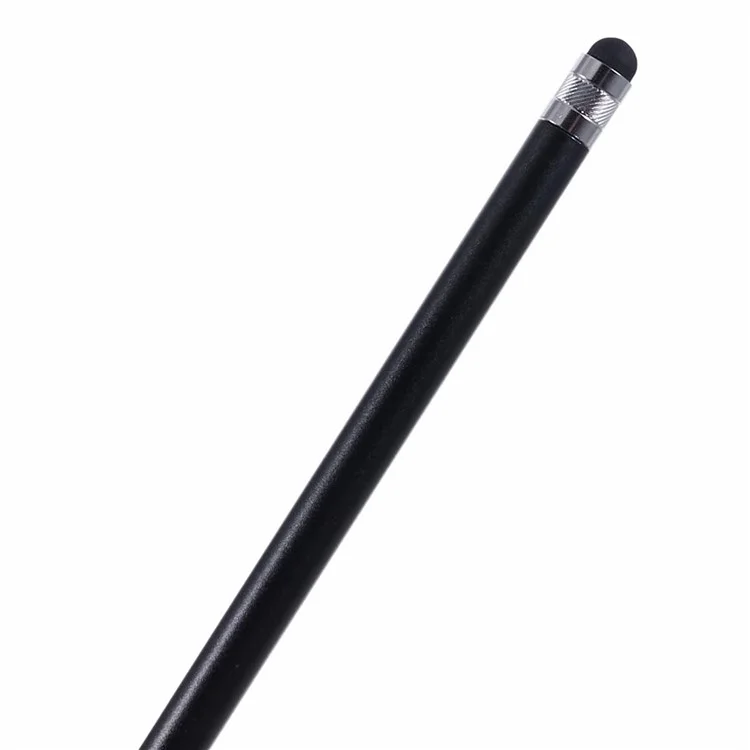 2Stück Passiver Stylus-Stift, Glatter Schreibbetrieb Zeichnen Touchscreen Bleistift mit doppelter Silikonspitze - Schwarz