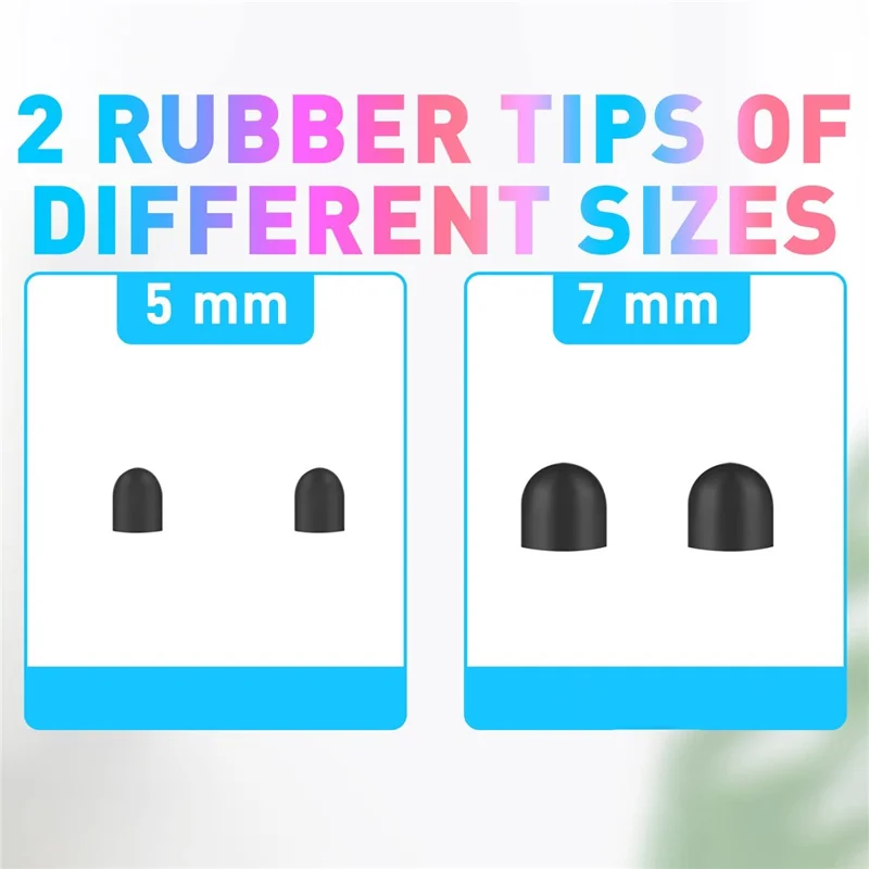 2Pcs Passive Stylus Pen Smooth Writing Drawing Touch Screen Pencil with Dual Silicone Tips - Purple