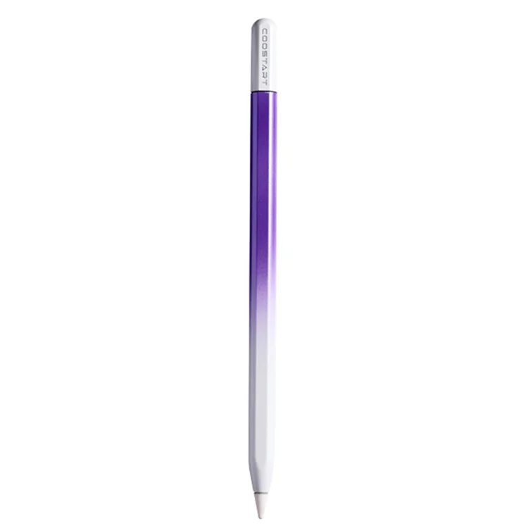 COOSTART Pencil 3rd Generation Tilt Sensitivity Magnetic Adsorption Active Capacitive Stylus Pen - Purple