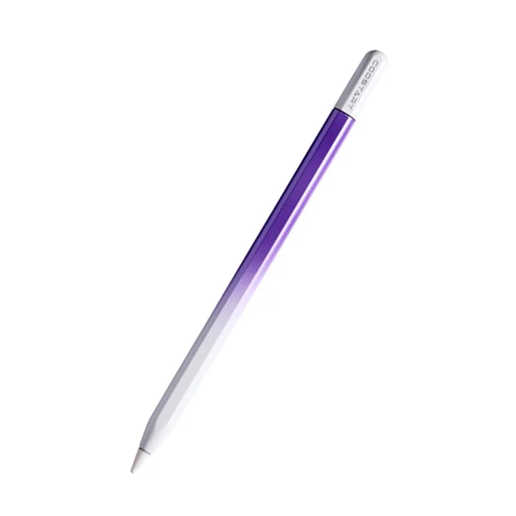 COOSTART Pencil 3rd Generation Tilt Sensitivity Magnetic Adsorption Active Capacitive Stylus Pen - Purple