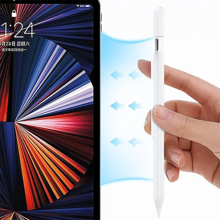 COOSTART Pencil 3rd Generation Tilt Sensitivity Magnetic Adsorption Active Capacitive Stylus Pen - Purple
