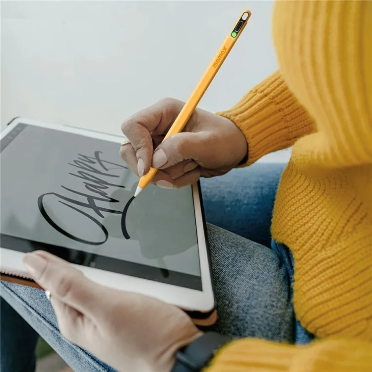 MOMAX Mag Link Pop Tablet Stylus Pen Type-C Port de charge Rejet de la paume Stylo capacitif - Noir