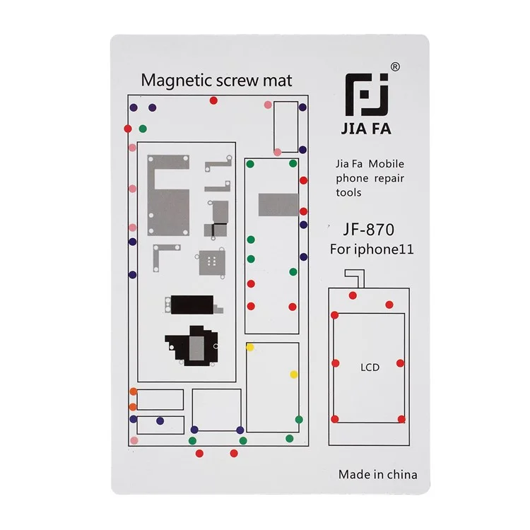 JF-870 Schraube Organizer Pad Magnetische Schraubmatte Für IPhone XS