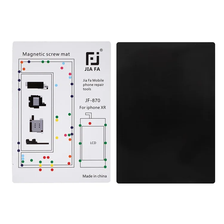 JF-870 Alfombrilla magnética organizadora de tornillos para iPhone XR