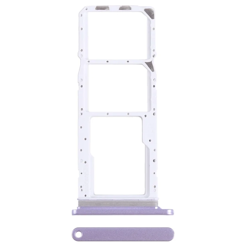For Samsung Galaxy A05s 4G A057 OEM Dual SIM Card + SD Card Tray Holder Replacement Part (without Logo) - Purple