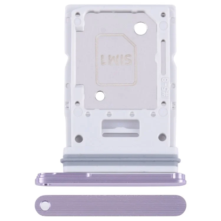 Pour Samsung Galaxy A55 5G A556 OEM Double Porte-carte SIM + Porte-carte SD Pièce de rechange (sans logo) - Lilas