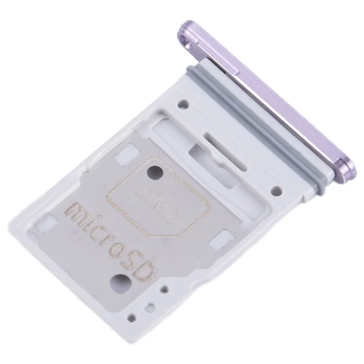 Pour Samsung Galaxy A55 5G A556 OEM Double Porte-carte SIM + Porte-carte SD Pièce de rechange (sans logo) - Lilas