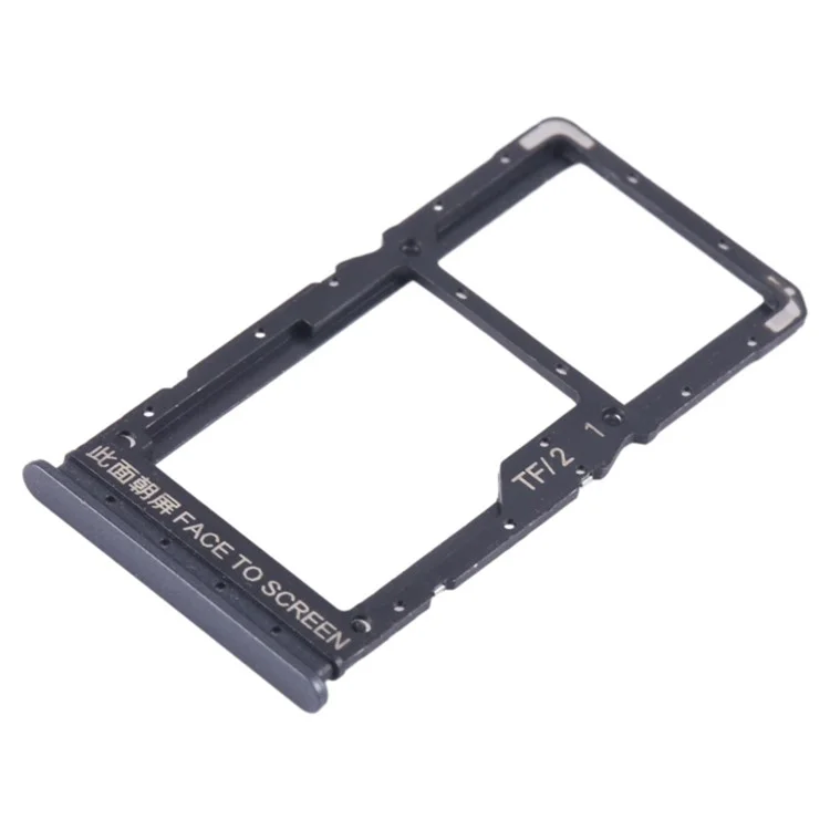 Per Xiaomi Poco X5 5G / Redmi Note 12 5G (Global) Supporto per scheda SIM + scheda TF Sostituzione parte (senza logo) - Nero
