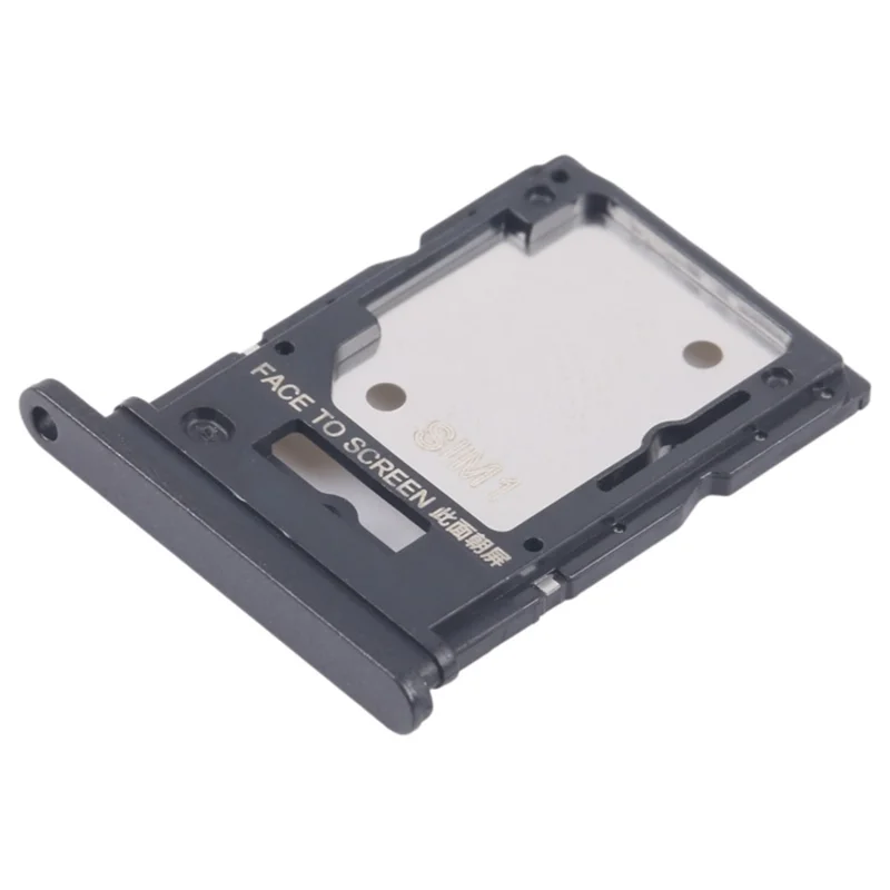 Pour Xiaomi Redmi Note 13 4G Porte-carte SIM double Pièce de rechange (sans logo) - Noir
