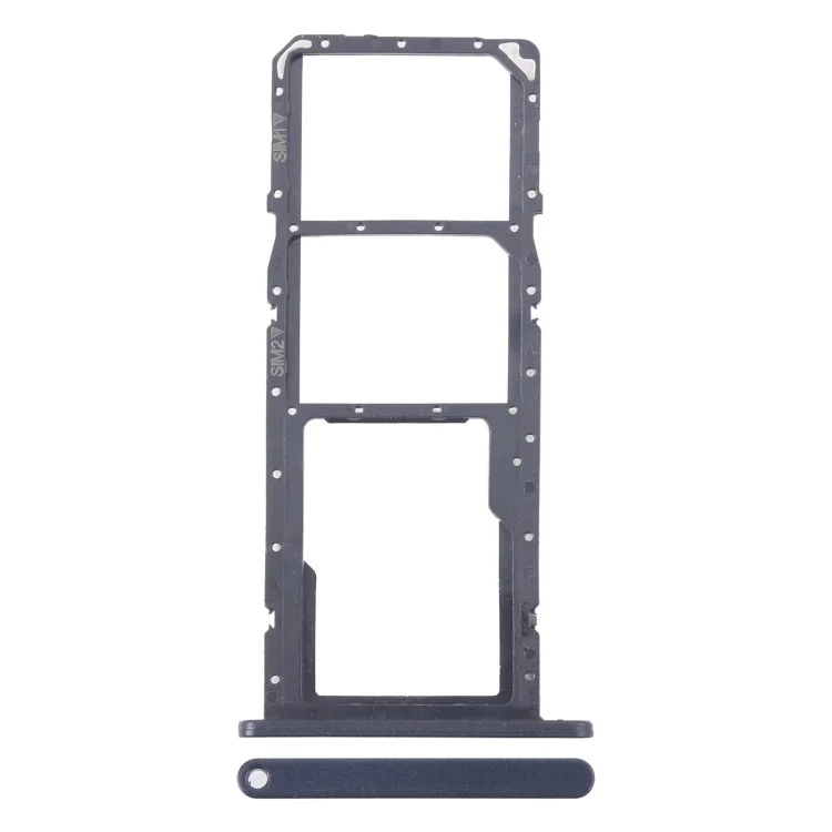 Per Samsung Galaxy A06 A065 OEM Dual SIM Card + SD Card Tray Holder Parte di ricambio (senza logo) - Nero