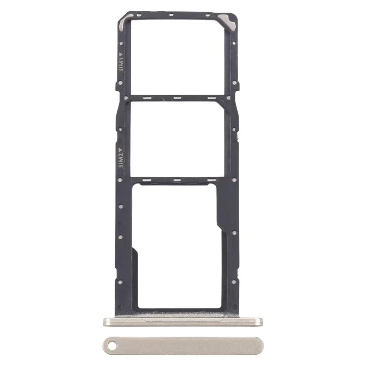 For Samsung Galaxy A06 4G A065 OEM Dual SIM Card + SD Card Tray Holder Replacement Part (Without Logo) - Gold