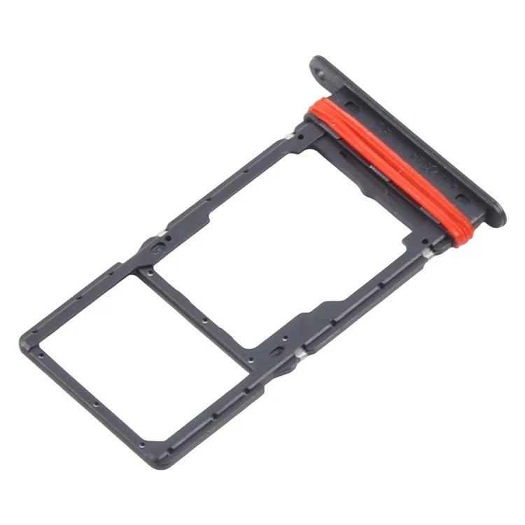 Para Samsung Galaxy A16 5G A166 OEM Dual SIM Card + SD Card Tray Holder Replacement Part (Sem logotipo) - Preto