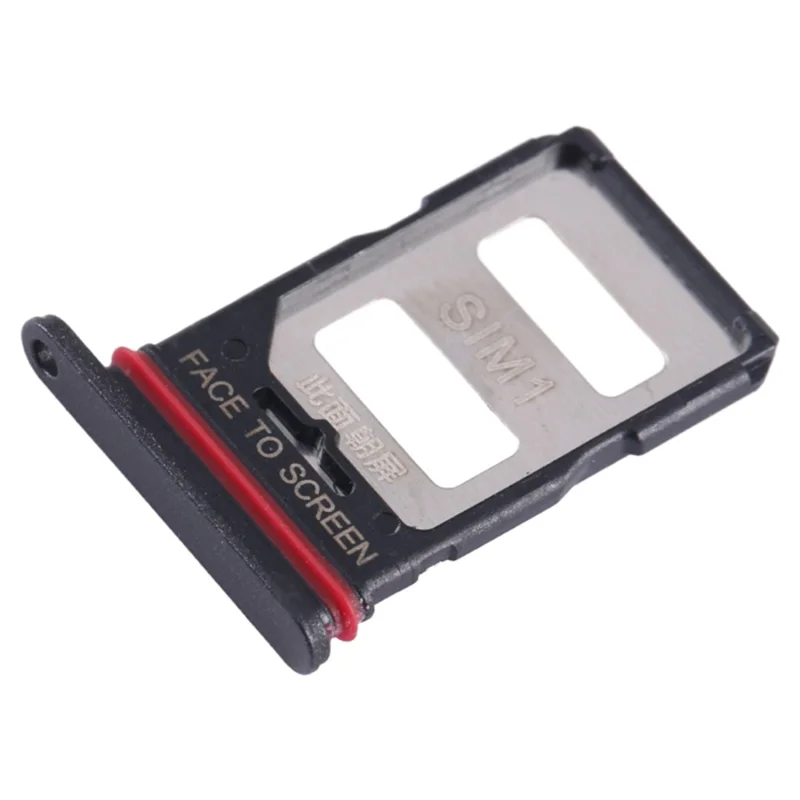 Pour Xiaomi Redmi K60 Ultra Support de Carte SIM Double Double Pièce de Rechange (Sans Logo) - Noir