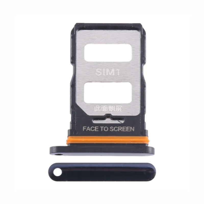 For Xiaomi 13 Lite Dual SIM Card Tray Holder Replacement Part (Without Logo) - Black