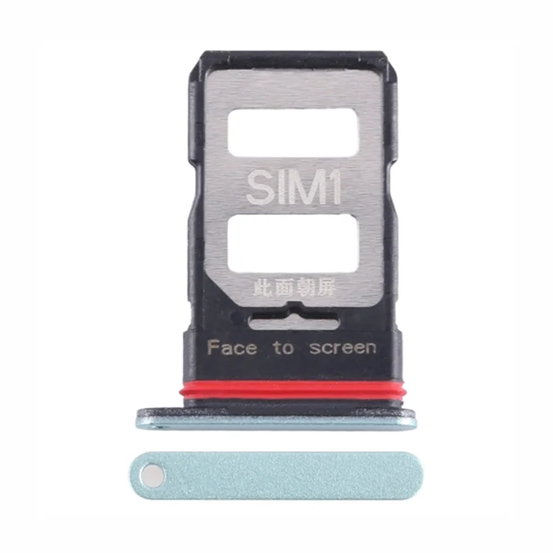 For Xiaomi Redmi K60 5G / K60 Pro 5G Dual SIM Card Tray Holder Replacement Part (Without Logo) - Green