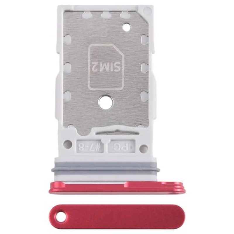 For Samsung Galaxy S25 S931 / S25+ S936 OEM Dual SIM Card Tray Holder Replacement Part (Without Logo) - Red