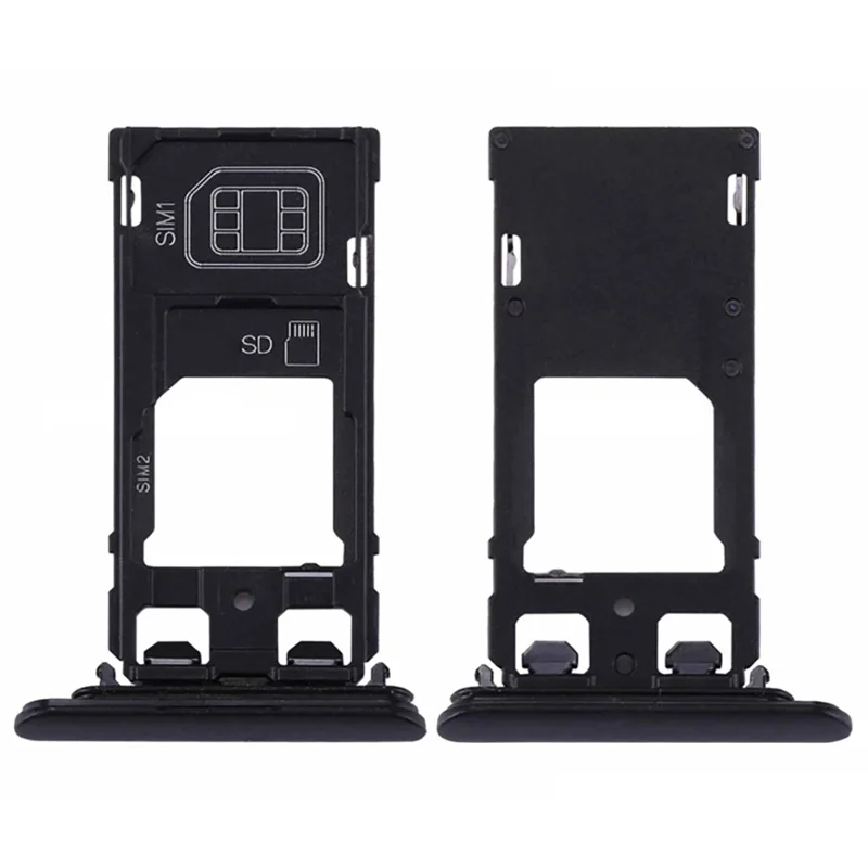 For Sony Xperia XZs OEM Dual SIM Card Tray Holder Replacement Part (Without Logo) - Black
