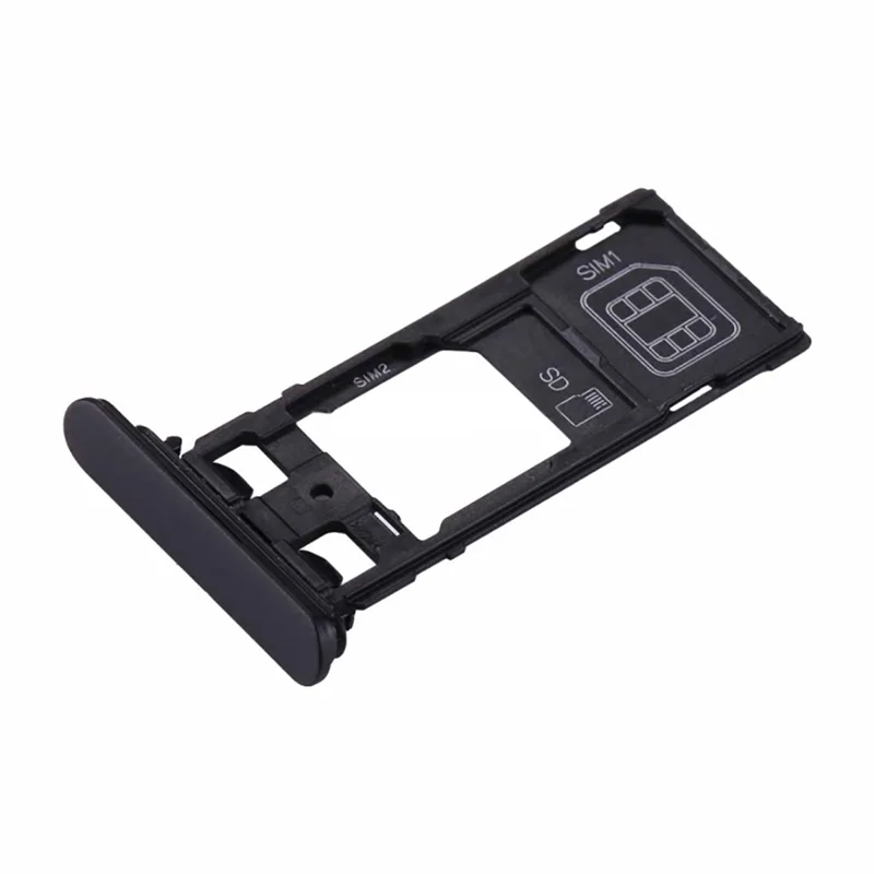For Sony Xperia XZs OEM Dual SIM Card Tray Holder Replacement Part (Without Logo) - Black