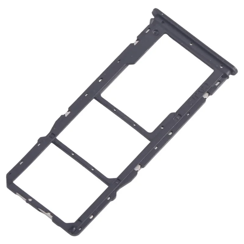 For Xiaomi Poco M6 Pro 4G Dual SIM Card + TF Card Tray Holder Replacement Part (Without Logo) - Black