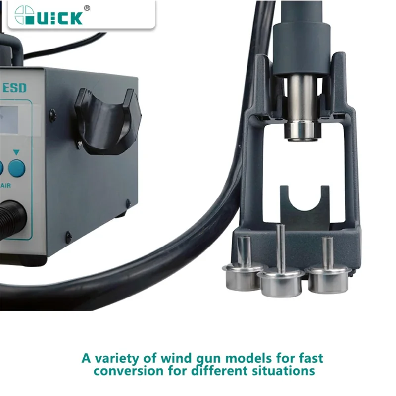 QUICK 712 2 in 1 Soldering Station (Air Gun + Soldering Iron) - 110V