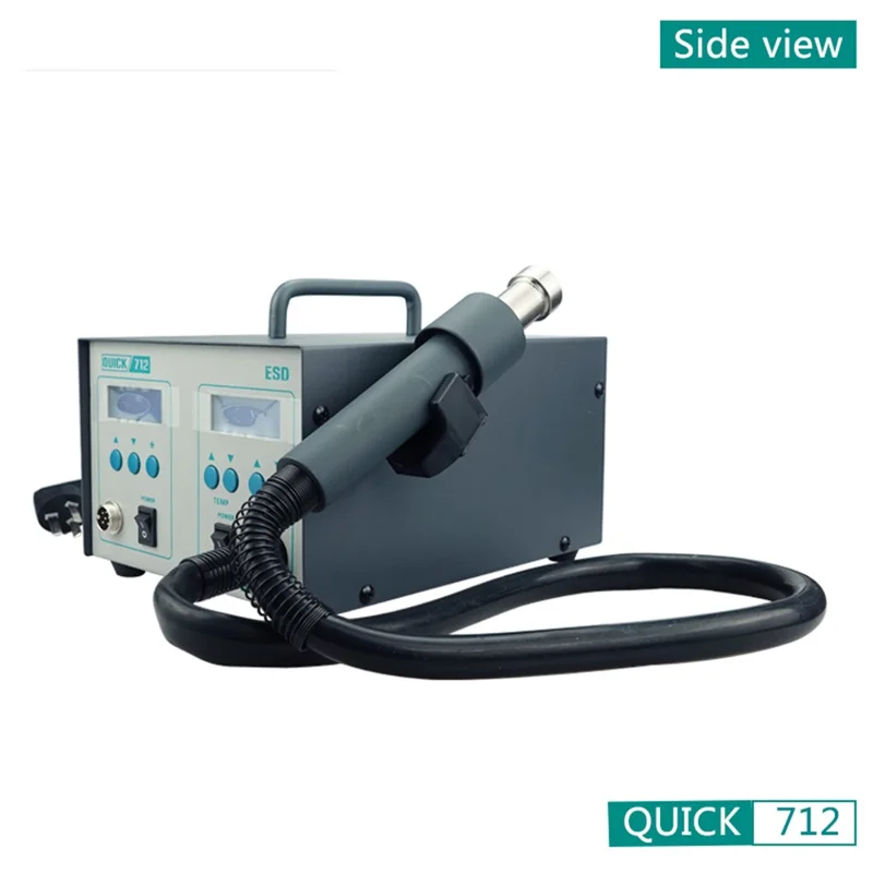 QUICK 712 2 in 1 Soldering Station (Air Gun + Soldering Iron) - 110V
