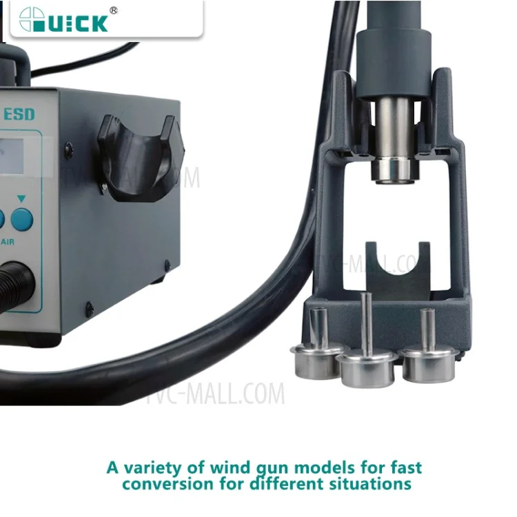 QUICK 712 2 in 1 Soldering Station (Air Gun + Soldering Iron) - 220V