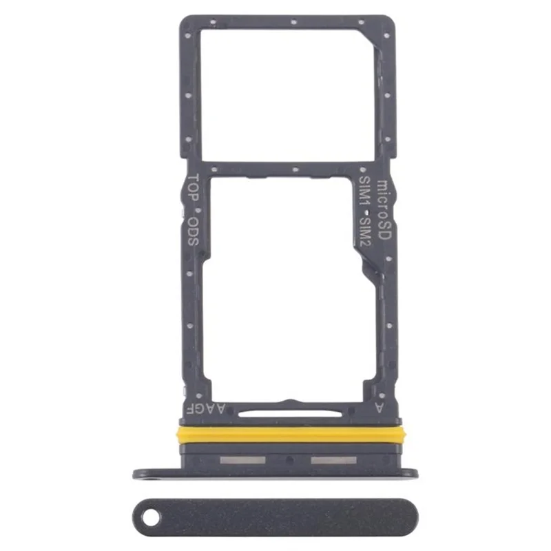 Para Samsung Galaxy A17 5G A176 Pieza de Repuesto del Soporte de Tarjeta SIM Dual OEM (Sin Logotipo) - Negro