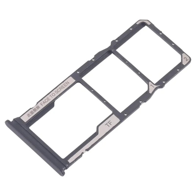 Xiaomi Redmi 14C 5G Supporto per scheda SIM + scheda TF Parte di ricambio (senza logo) - Nero