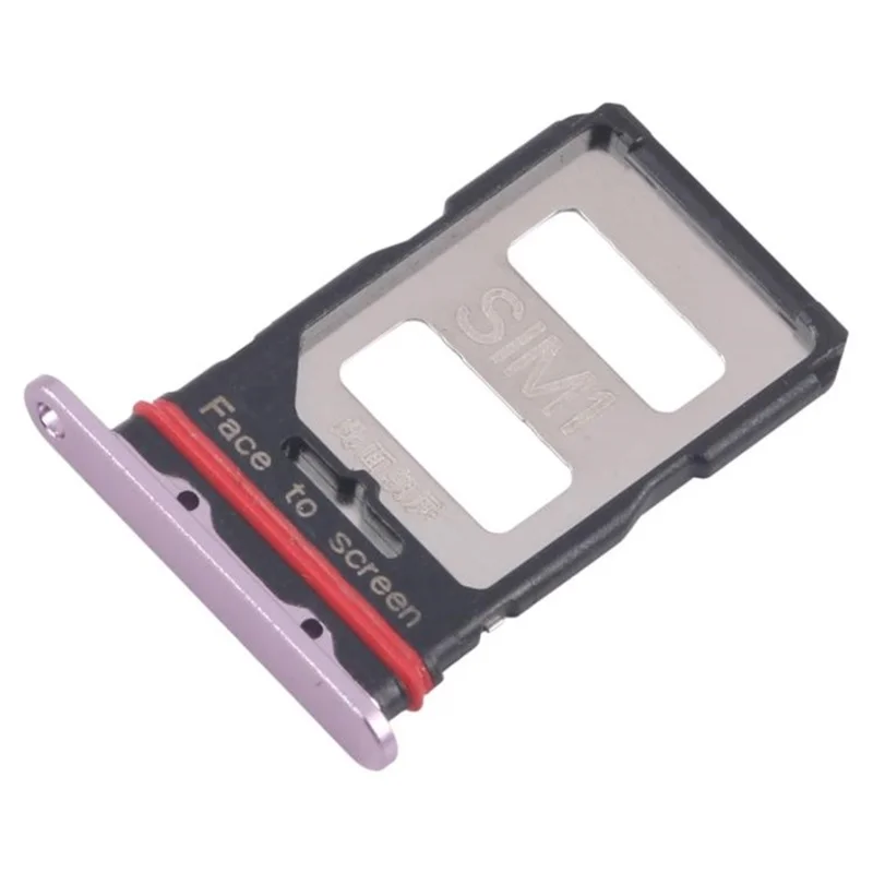 Pièce de remplacement du support de carte SIM double pour Xiaomi Redmi K70 5G / K70 Pro 5G (sans logo) - Rose